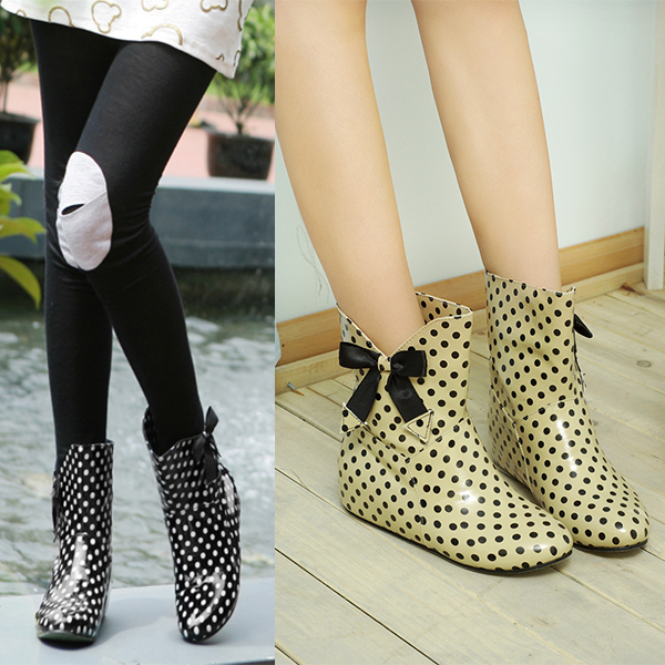 women's rain boots wedge heel