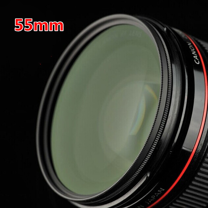 55  CPL      55   filtros  Nikon Canon Sony A200 A450 A300
