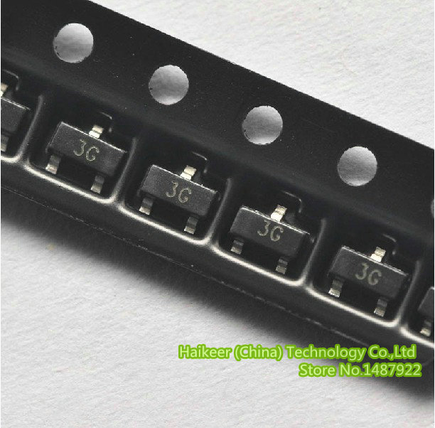 Купить Триод SMD транзистор bc857c 3g 0.1a / 45v pnp sot23 подлинный ...