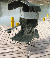 Portable fishing chair with sunshade