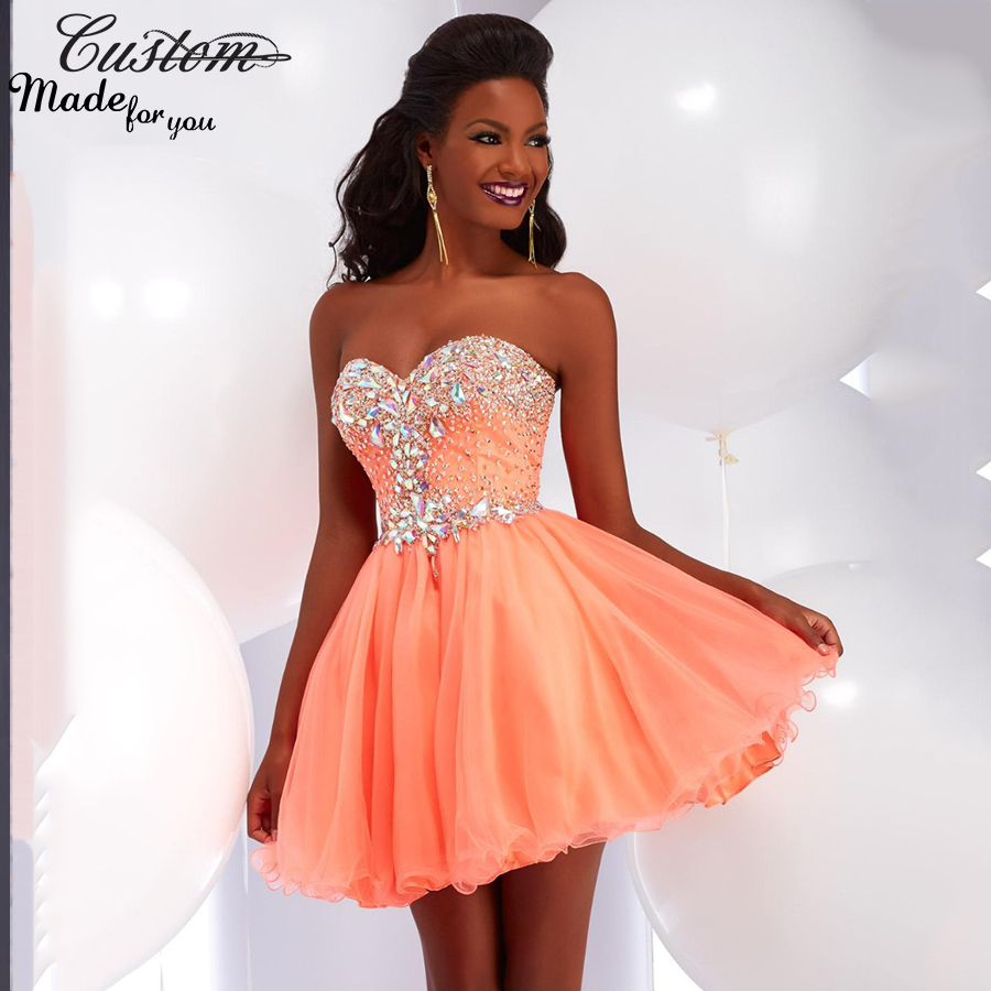 vestidos de graduacion cortos para adolescentes 2016