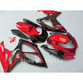 Injection mold fairing kit for SUZUKI K6 K7 2006 2007 GSXR600 GSXR750 red flames black 06