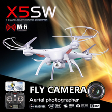 Syma X5SW FPV Explorers 2 2.4Ghz 4CH 6-Axis Gyro RC Headless Quadcopter Drone UFO with HD Wifi Camera RC Drone Black White
