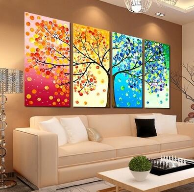 Online krijg goedkoop geel blauw woonkamer aliexpress.com ... Woonkamer schilderij foto