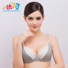 Women Cotton Feeding Nursing Bra Maternity Bra Dot Women Push Up Padded Underwire Nursing Bra Maternity Underwear 34-42BC 9058