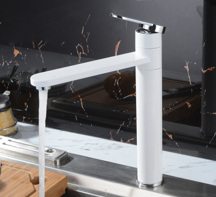 Free shipping Brass Single Hole Bathroom Faucet Basin Faucets Hot and Cold Water Mixer Tap+2 pcs Hoses BF001