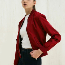 Free Shiping Women Baseball Uniform Jackets Vintage Winter Army Green 2016 Female Coats Casual Zipper Women Bomber Jacket Coats