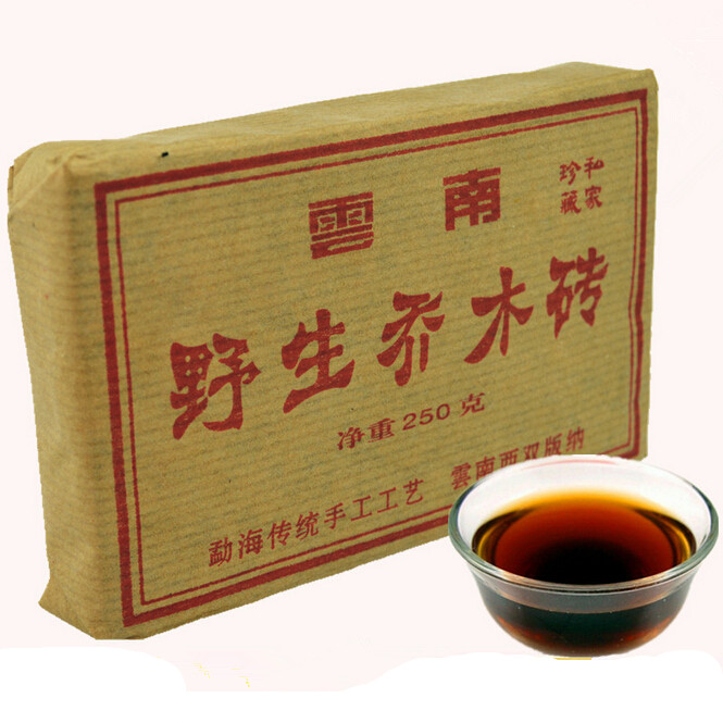15 years old 250g black ripe Puer tea brick wild arbor tree leaves flavor cooked pu er tea old traditional Menghai pu erh tea 15 years old 250g black ripe Puer tea brick wild arbor tree leaves flavor cooked pu er tea old traditional Menghai pu erh tea<br><br>Aliexpress