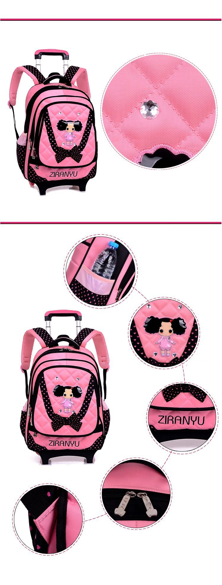kids-wheeled-school-backpack-children-school-trolley-backpack-carton-pattern-rolling-luggage-kids-detachable-and-orthopedic-2