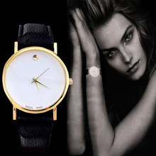 2016 Fashion Simple Style Watch Women Luxury Gold Watches Casual Leather Quartz Watch Ladies Watch Hour Clock relogio feminino