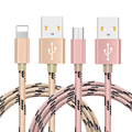 Quality Metal nylon Lighting Cable Fast Sync and Chargeur Micro usb cable For iPhone 5 5s