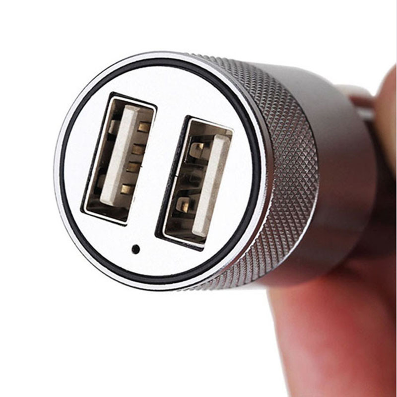 High Quality Micro Auto Universal Dual USB Car Charger For iPad iPhone 5V 2.1A Mini Adapter Short Circuit Protection (5)