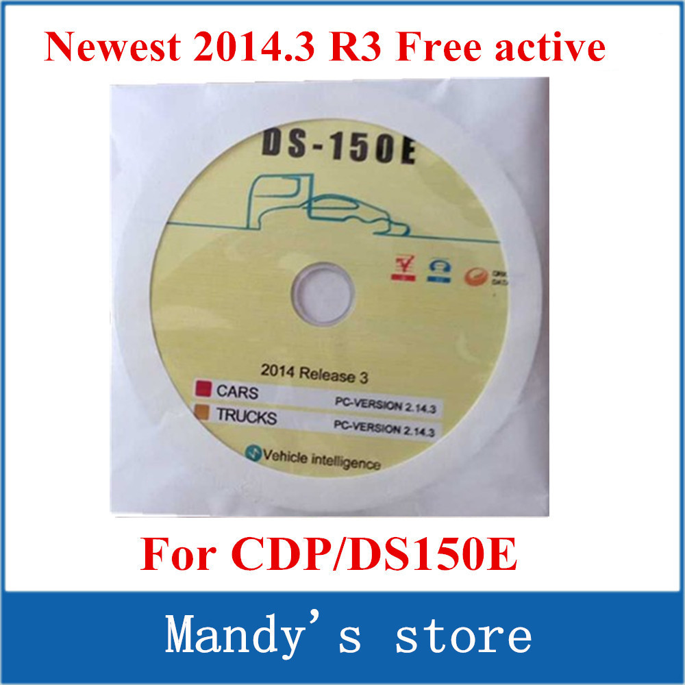 Версия CDP DS150 DS150E программного обеспечения ( 2014.3 R3 ) без Activtor / кейгена на компакт-диск / диск / DVD для TCS CDP pro большой активный