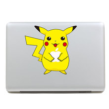 Removable lovely waterproof colors cute funny cartoon Pikachu tablet laptop computer sticker for macbook Pro 13,Air 13,135*205mm