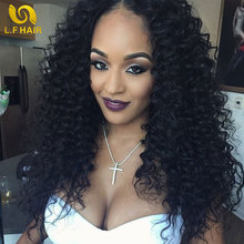 8A Brazilian Virgin Hair Deep Wave With Closure 3/4 Bundles Queen Hair Products With Closure Bundle Brazillian Hair With Closure