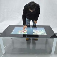 Promotion! Best price 84″ Real 6 Points lcd interactive touch foil film through glass shop window for touch kiosk, table etc