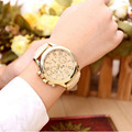 CLAUDIA New Fashion Women Dress Watch Bracelet Geneva Roman Numerals PU Leather Analog Quartz Wristwatch Casual
