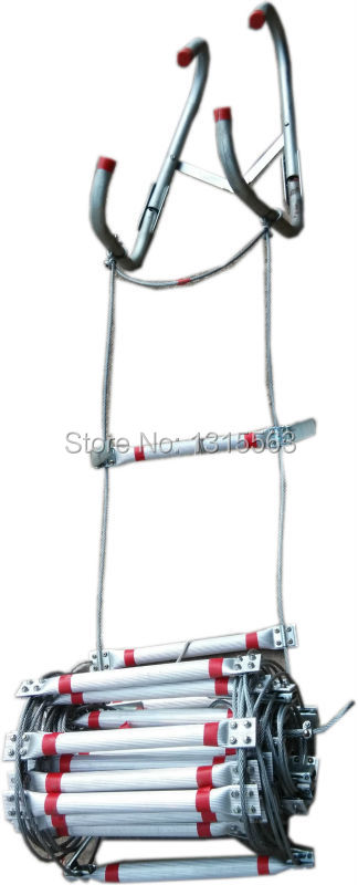2014 NEW type steel fire escape rope ladder 20M fire rescue ladder safety steel ladder