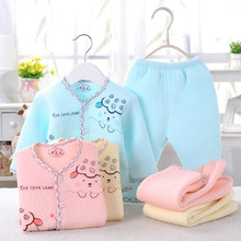 2015 new autumn winter baby clothing baby’s set 100% cotton baby&kids boy girl warm clothes baby underwear for newborn
