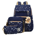 FREE SHIPPING 2016 Girls Backpacks Printing Bookbag Women Backpack With Bear School Bags For Teenagers Cute