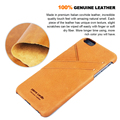 Pierre Cardin For iPhone 6 Case Retro Genuine Leather Back Cover Case For iPhone 6 6S