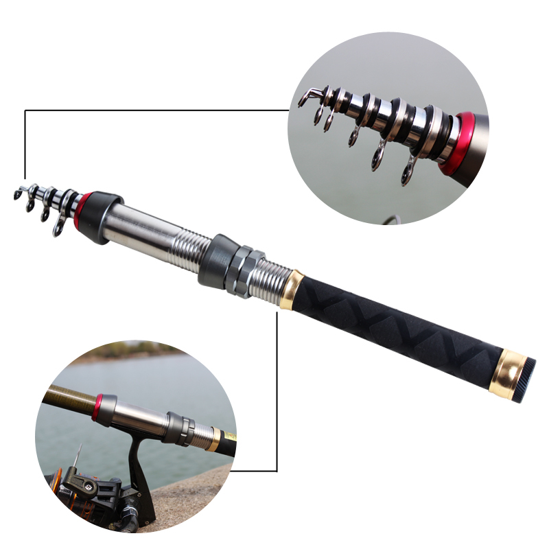 Sougayilang 1.5M -2.4M Telescopic Fishing Rod Ocean Boat Ultre Light Spinning Sale Carbon Travel Fishing Rod