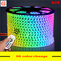 15m 16m SMD 5050 RGB LED Strip 220v Waterproof Led Light 60Leds m Flexible Neon Led