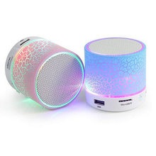 Colorful Led Mini Wireless Bluetooth Music Speaker Portable Stereo personalized crack Bluetooth Speaker For Cellphone Notebook 3