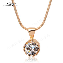 Vintage Crown CZ Diamond Necklaces Pendants 18K Silver Rose Gold Plated Fashion Brand Jewelry Jewellery For