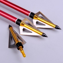 6pcs lot Hunting Archery Bow Arrowhead 100 Grain with 3 Fixed Blades For Archery Bow And