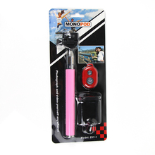2015 Extendable Handheld Wireless Selfie Monopod Bluetooth Stick remote camera with Remote Button for Samsung Android