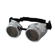 Unisex Gothic Vintage Victorian Style Steampunk Goggles Welding Punk Gothic Glasses Cosplay 4Colors Free Shipping