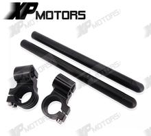 New Motorcycle 50mm Billet 1 Raised Clip On Handlebar For Yamaha FZ6 2004 2005 2006 2007