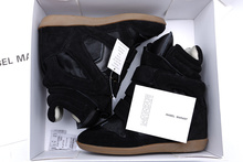 Isabel Marant horsehair black women s genuine leather sneakers