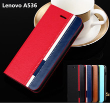 lenovo a536 Business & Fashion Flip Leather Cover Case For Lenovo A536 Case Mobile Phone Cover Mixed card slot