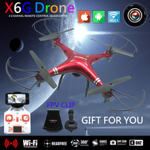 X6G FPV Dron Quadcopter Drone with Camera HD WIFI Toys RC Helicopter Quadrocopter Helicoptero