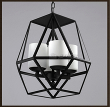 American Country Vintage Cage Pendant Lamp Nordic RH Loft Coffee Bar Hanglamp Restaurant Pendant Light Fixtures Brief E27 Lamps