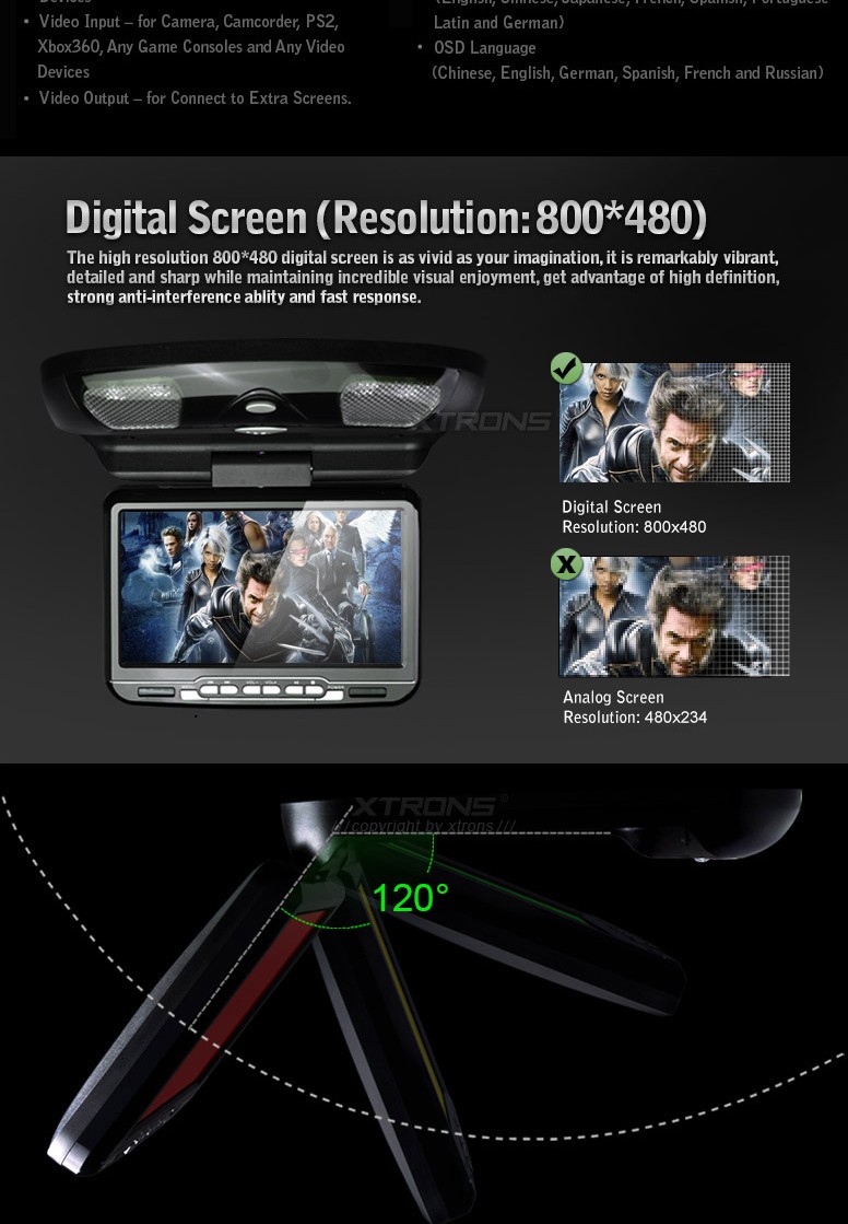 9 Car Flip Down Roof Mounted Dvd Player Usd Sd Game Ir Fm