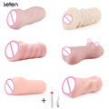 Leten 6 type Male masturbator Virgin Pocket Pussy Real Vagina Stroker Sex toy for men Artificial