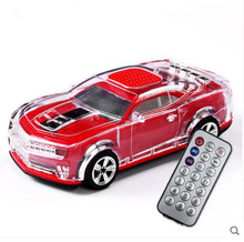 Car model Remote control speakers Colorful LED lights card speakers bluetooth 4.0 speakers for mobile phone mini rechargeable