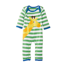 summer new newborn baby rompers clothing cartoon cotton stripe girls deer lion dog one-pieces jumpsuits baby boys clothes