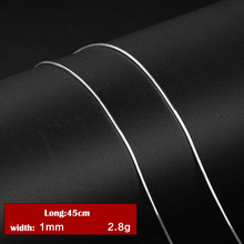 Wholesale New Fashion Jewelry 1.2MM 925 Sterling Silver Necklace Snake Chain Women Sterling Silver Jewelry Gift Free Shipping