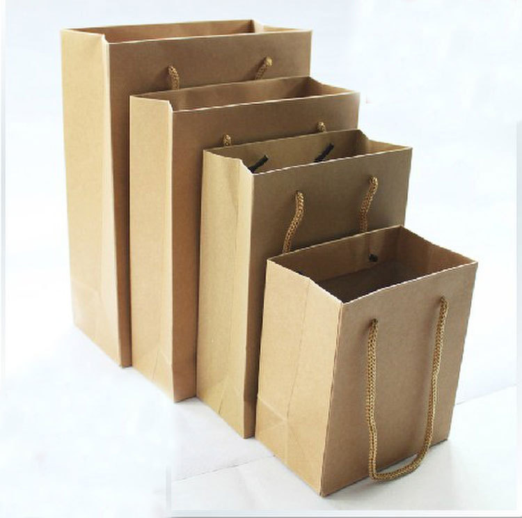 Gift bag 32*12*44(CM) size Paper gifts bag brown Kraft gift bag with handle ST 09 Wholesale ...