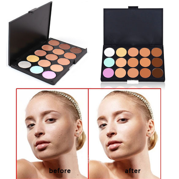 Hot Sale Professional 15 Colors Concealer Contour Makeup Palette Face Cream Cosmetic makep contouring beauty maquillaje