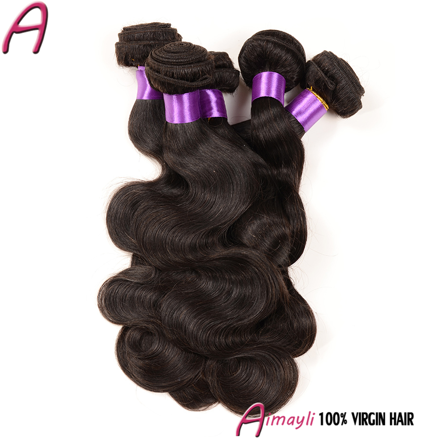 Queen Hair Brazilian Body Wave 6A Grade Brazilian Body Wave 3PCS/LOT Brazilian Hair Natural Black mocha Hair Products