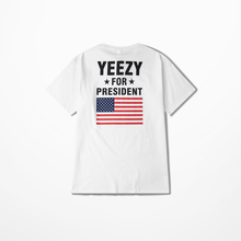 2016 White T Shirt Kanye West Yeezy For President T-shirts Short Sleeve Cotton Print Tee Hip Hop Streetwear YHDX0565XX