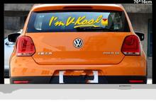 Car Styling Love V Kool  Reflective Car Sticker And Decal  For VW Chevrolet Ford Lada Opel Skoda