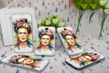 frida kahlo Design Back Hard Transparent Clear Style Case Cover for Galaxy S3 S4 S5 S6 Edge I9500 I9300