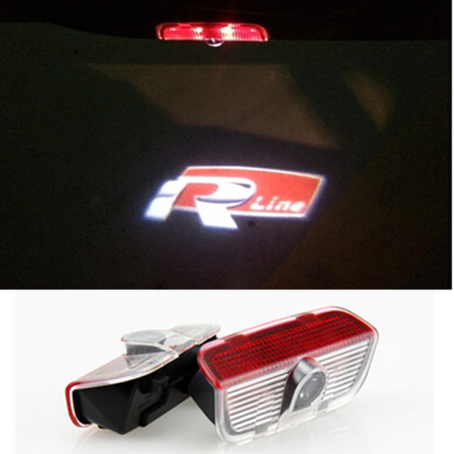 LED Door Warning Light With VW Logo Projector For Volkswagen VW Golf