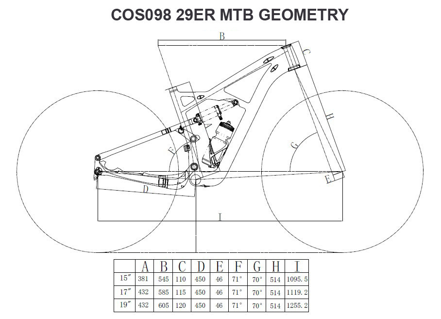 COS098 29er geometry